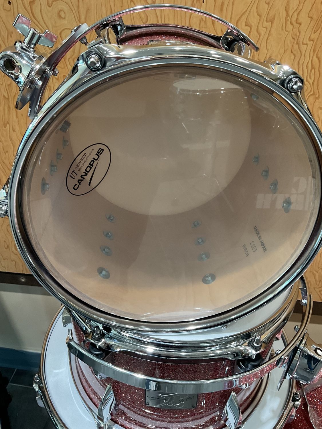 Canopus Yaiba2 Groove Kit Rose Sparkle Lacquer