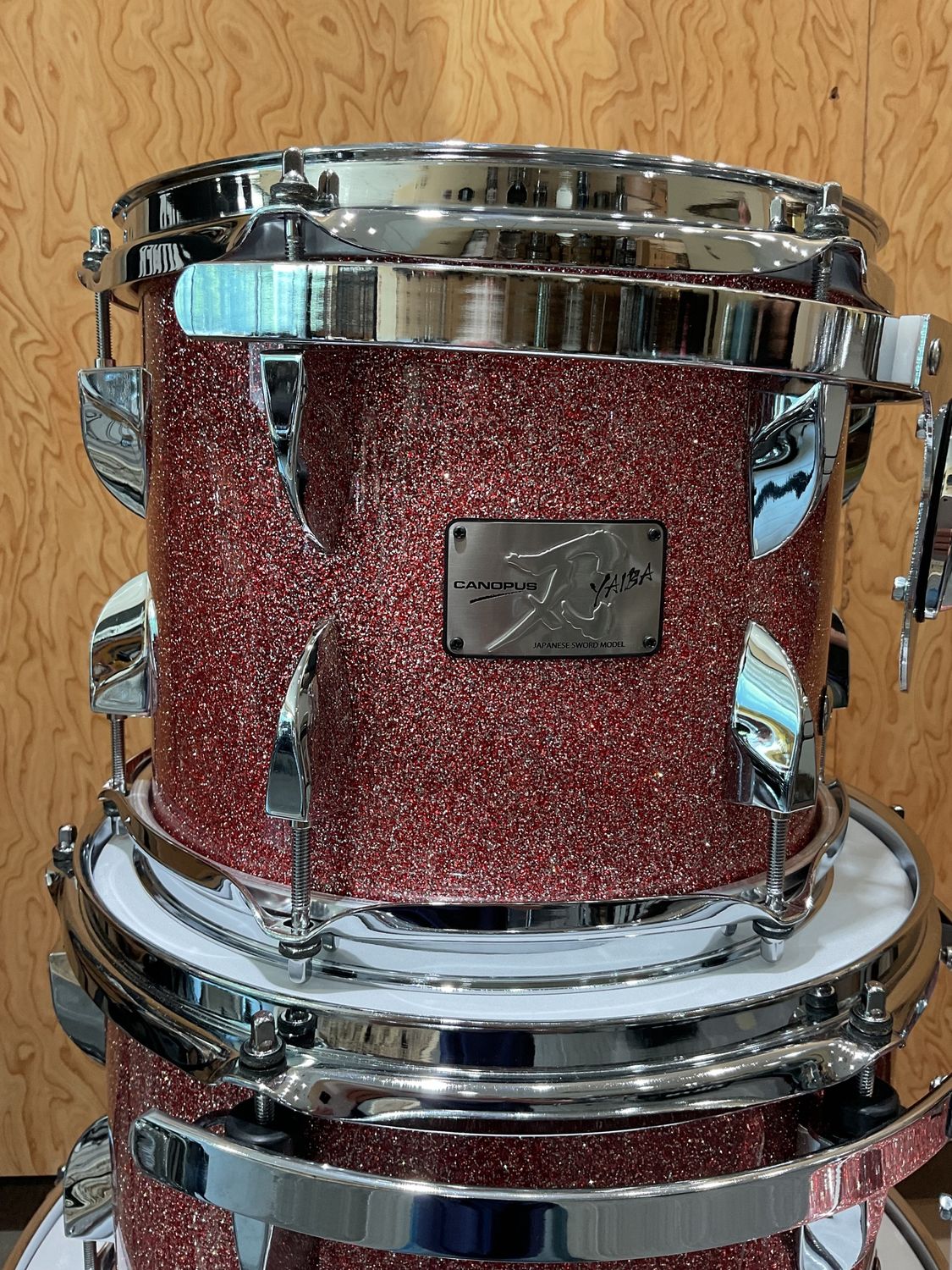 Canopus Yaiba2 Groove Kit Rose Sparkle Lacquer