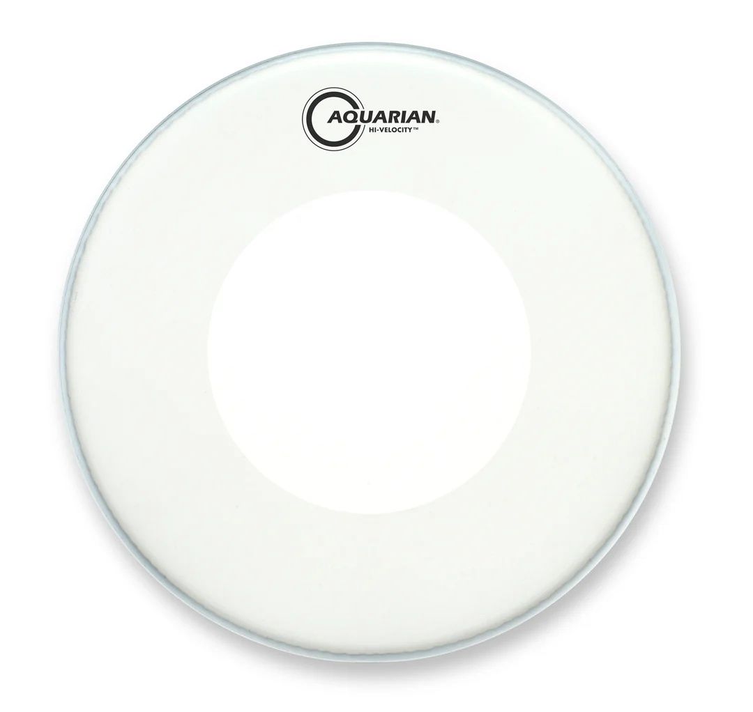 14&quot; Hi-Velocity, White Texture Coated 7/7 Double Ply Snare Drum Batter with Reverse Power Dot