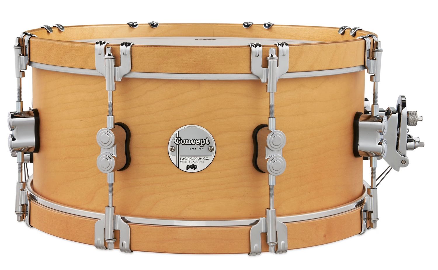 6.5x14 Concept Classic with Natural Finish/Natural Hoops &amp; Chrome Hardware