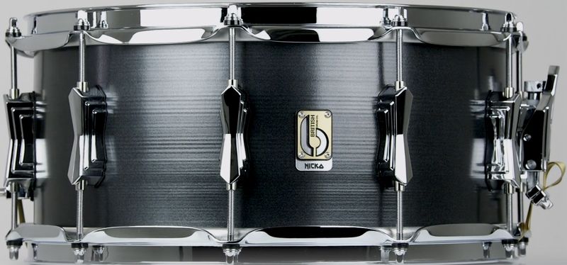 British Drum Talisman 6.5x14&quot; British Spun Steel Snare Drum