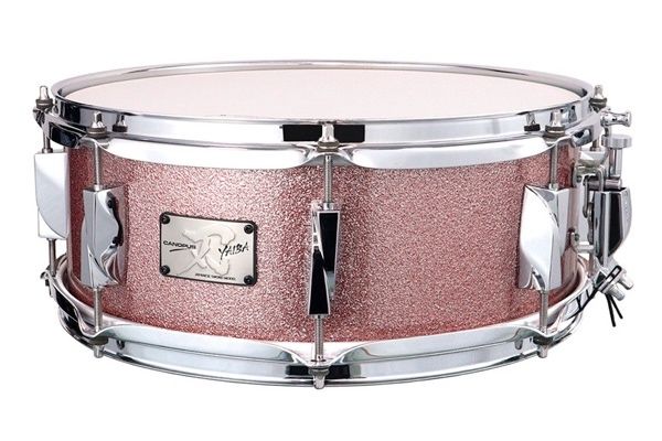 Canopus Yaiba2 Birch Snare Drum Rose Sparkle Lacquer 6.5x14