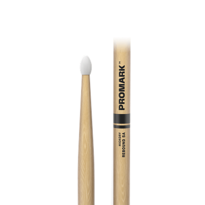 ProMark Rebound 5A Hickory Drumstick, Oval Nylon Tip