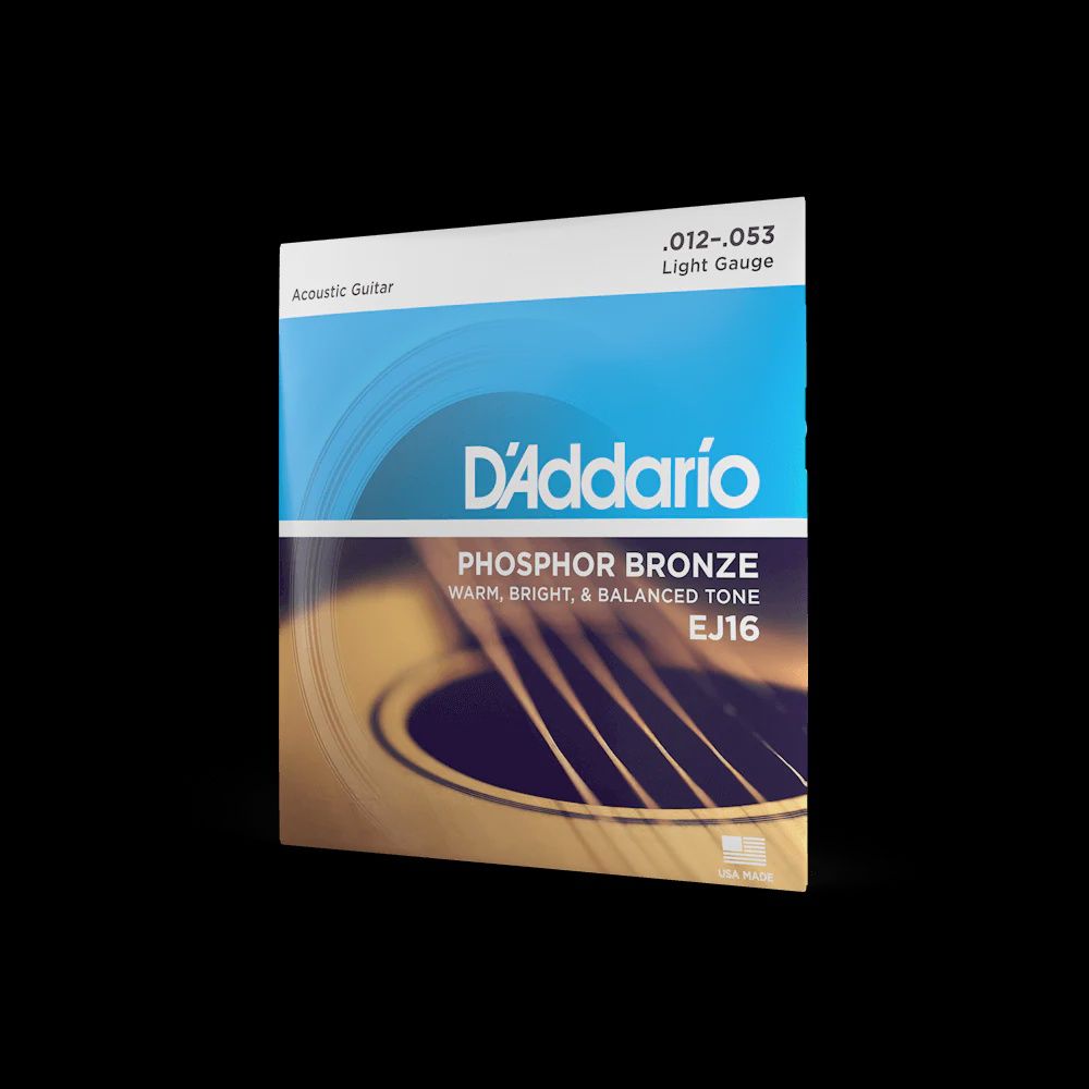 12-53 Light, Phosphor Bronze Acoustic Guitar Strings