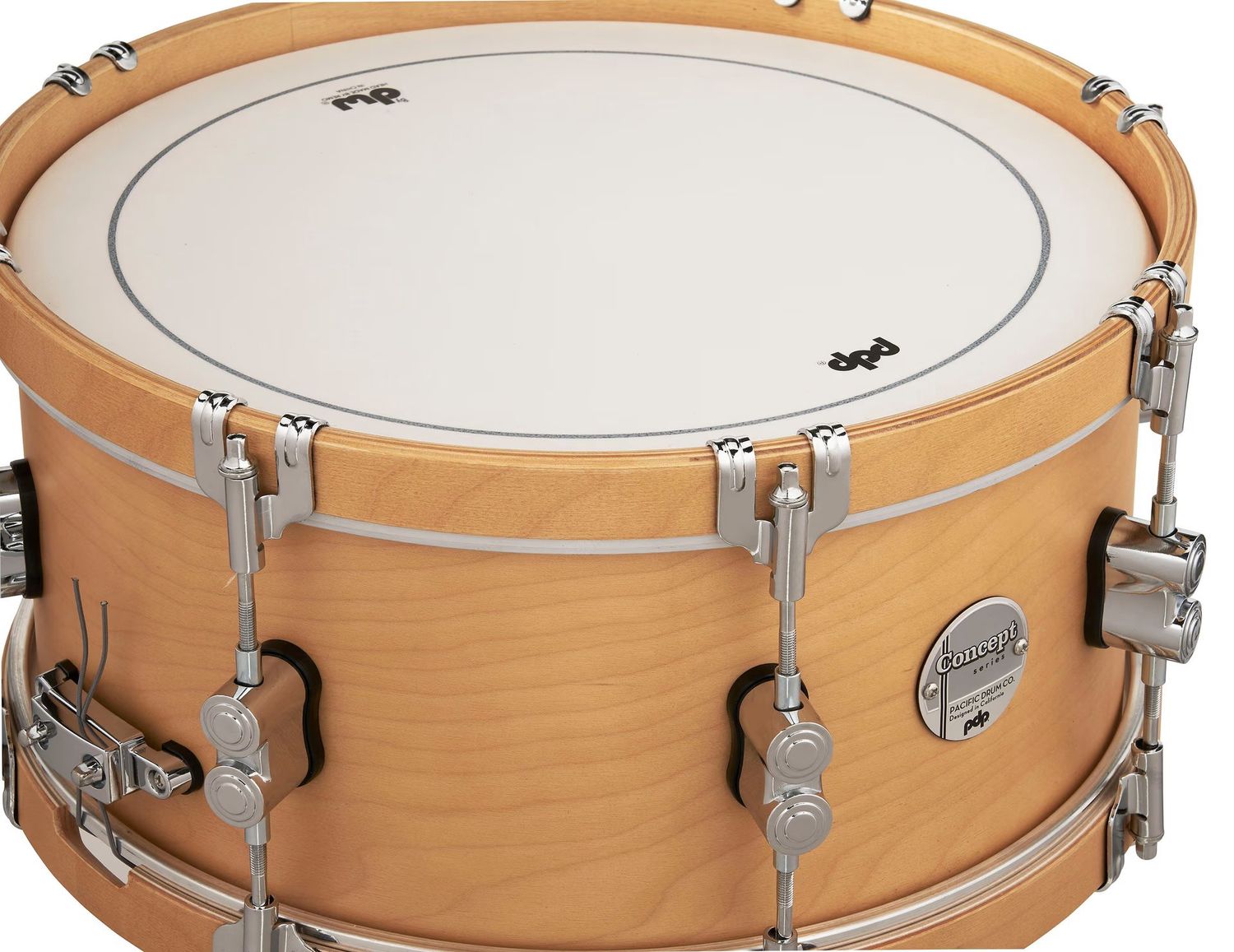 6.5x14 Concept Classic with Natural Finish/Natural Hoops &amp; Chrome Hardware