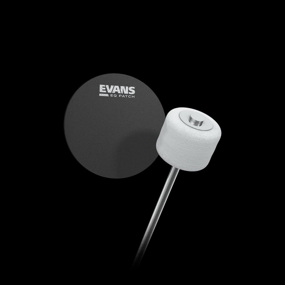 Evans EQ Single Pedal Patch, Black Nylon
