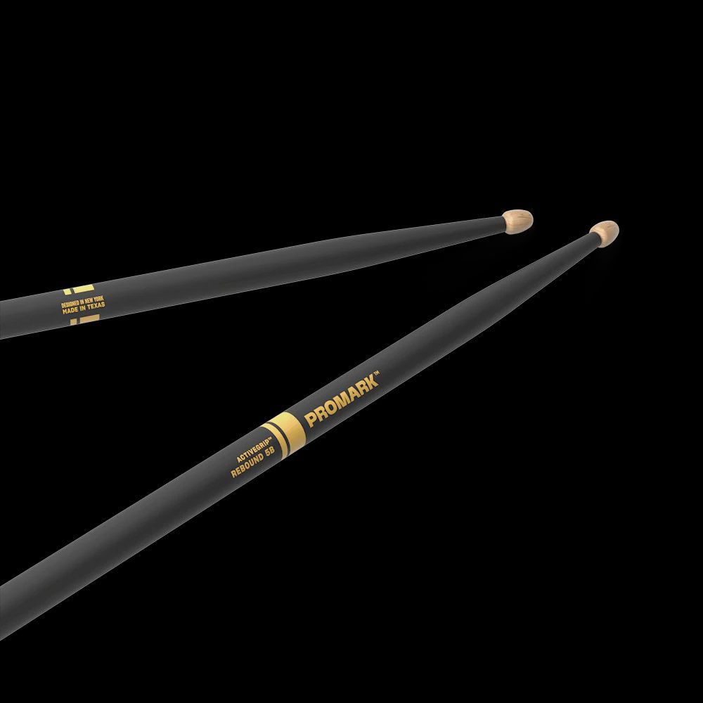 ProMark Rebound 5B ActiveGrip Hickory Drumstick, Acorn Wood Tip