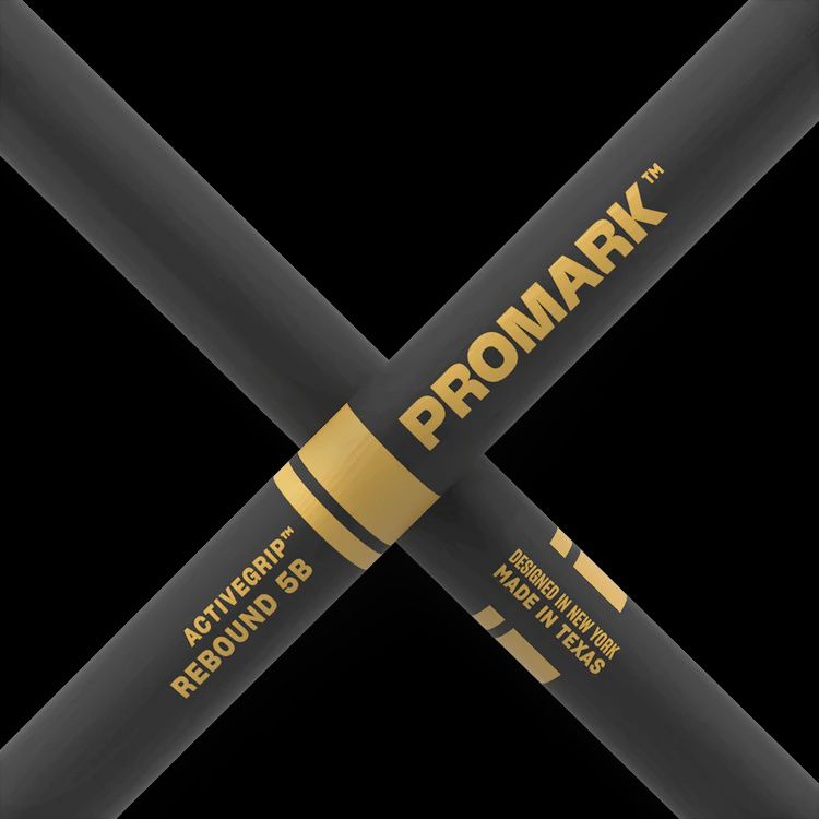 ProMark Rebound 5B ActiveGrip Hickory Drumstick, Acorn Wood Tip