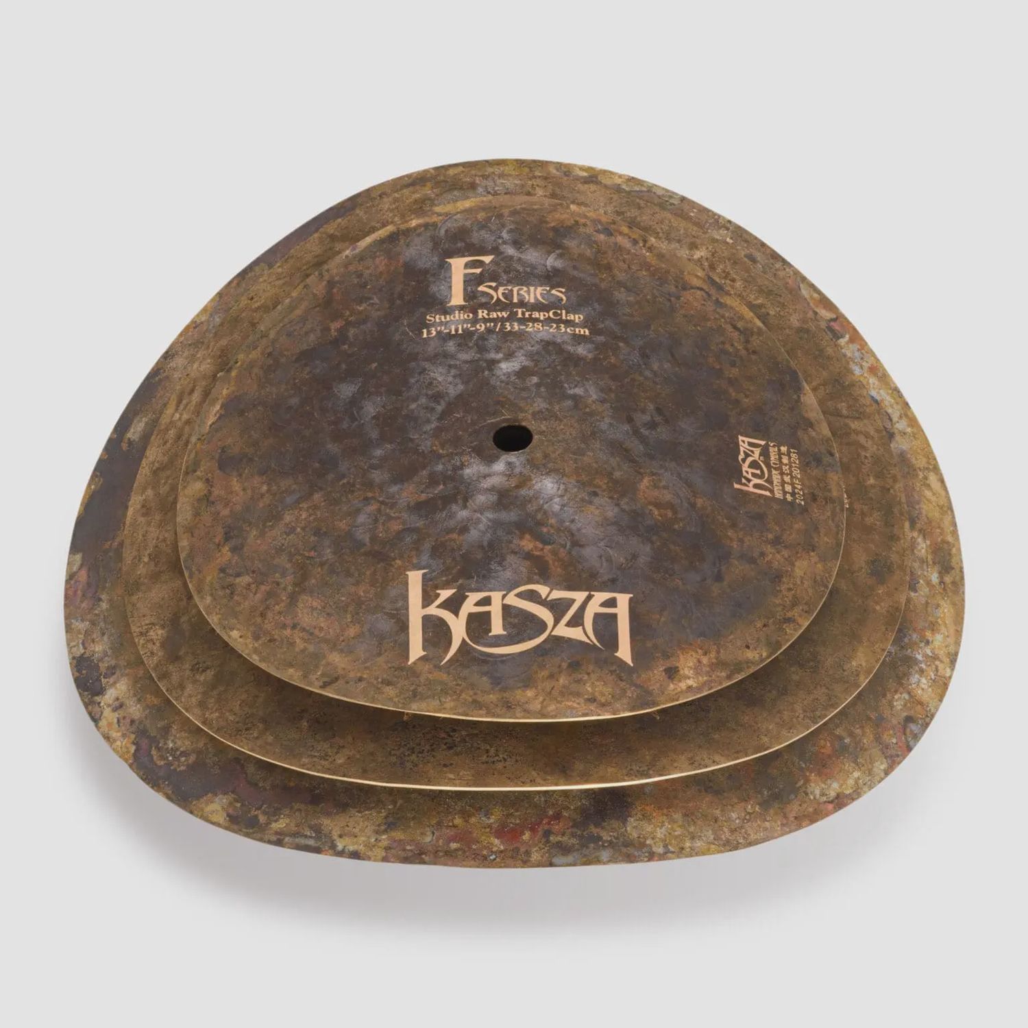 KASZA 13/11/9 Trap Clap Three Cymbal Stack