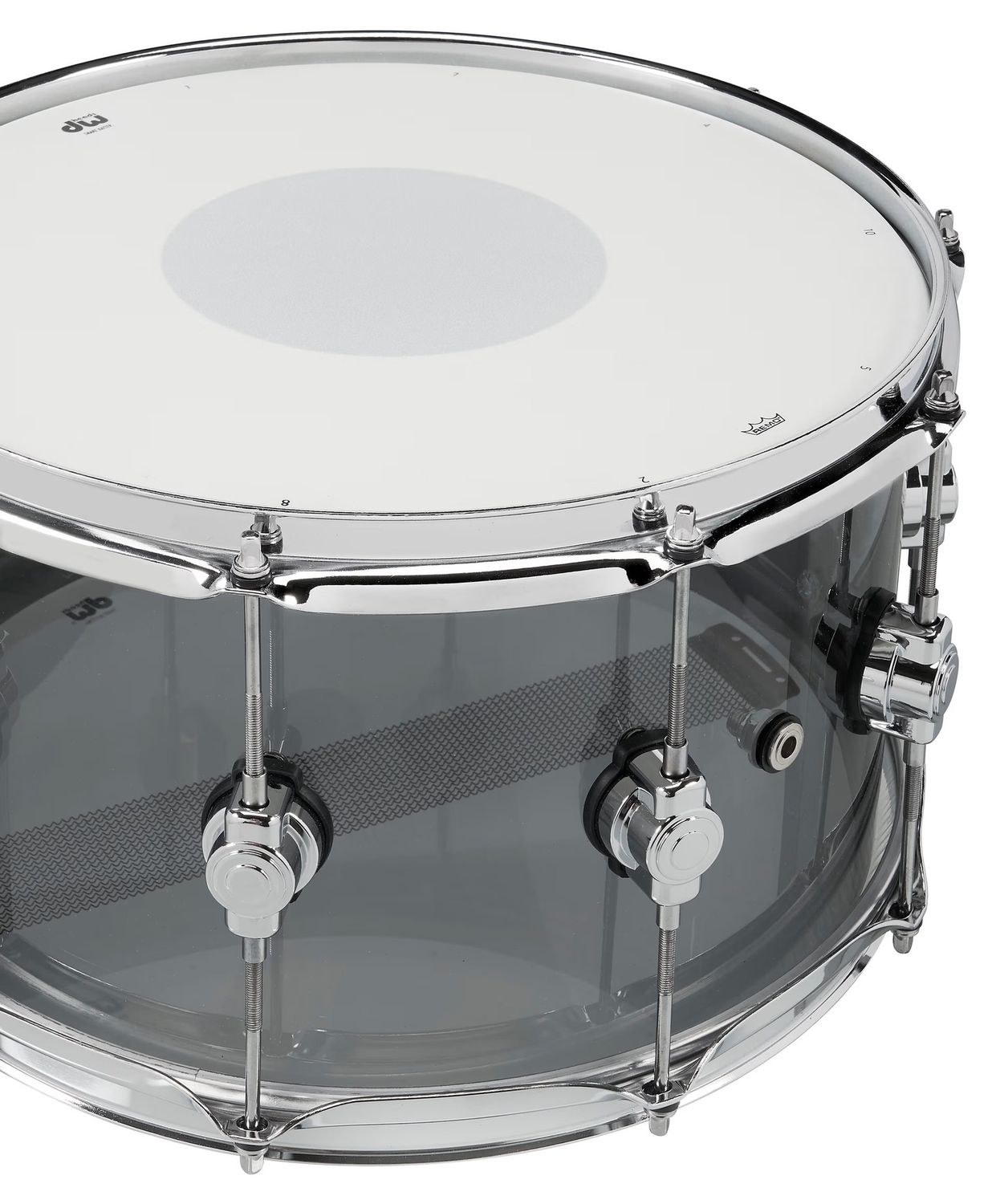 DW DESIGN 8X14 SMOKE ACRYLIC SINGLE ROW LUG