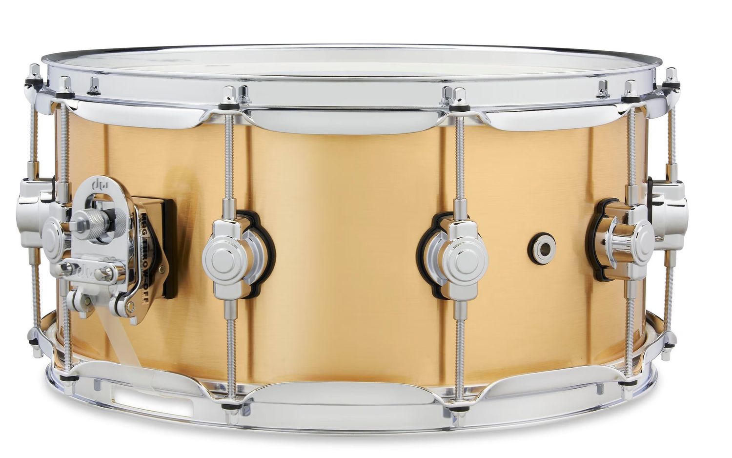 DW PERF 6.5X14 1MM POLISHED BRASS SNARE