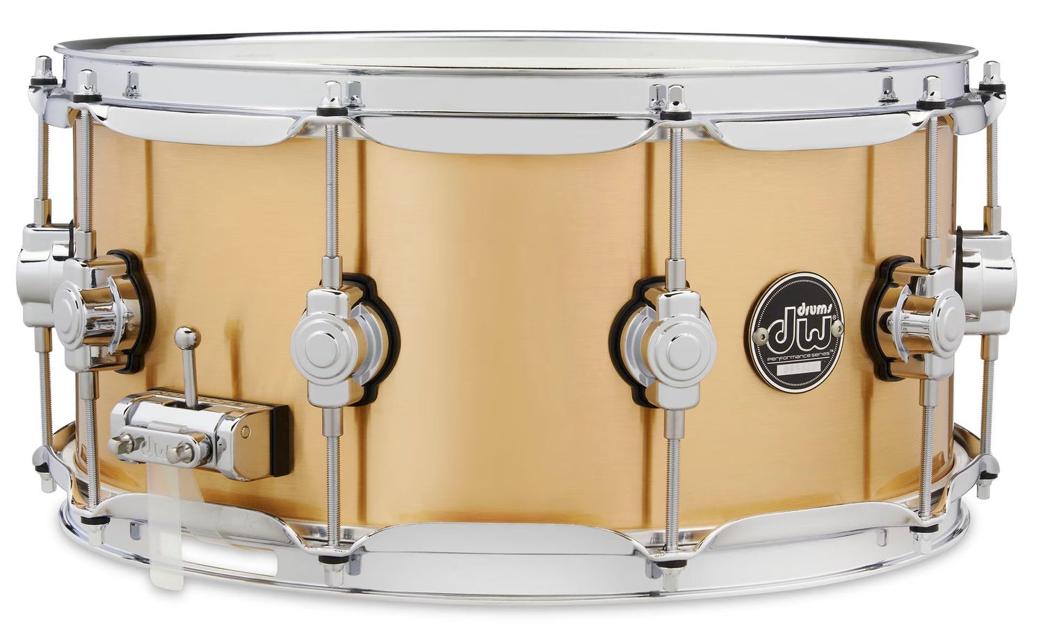 DW PERF 6.5X14 1MM POLISHED BRASS SNARE