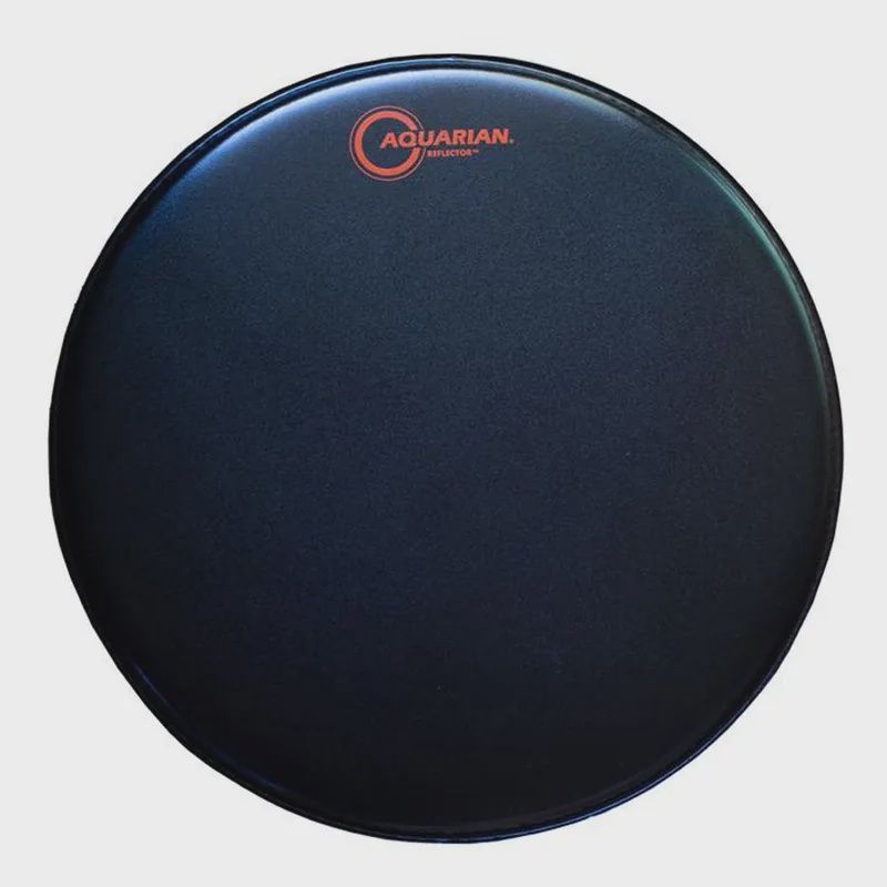 Aquarian TEXTURE COATED SATIN BLACK Reflector 14" Double Ply Drumhead