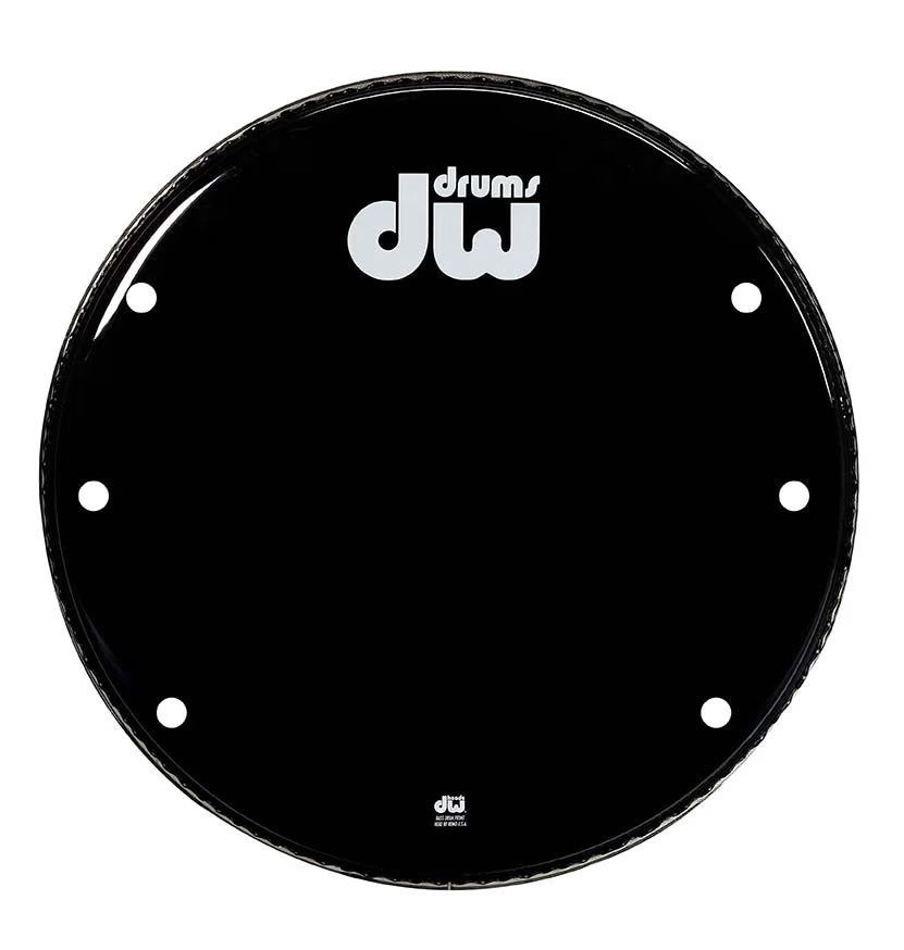 DW 22 INCH GLOSS BLACK BASS DRUM HEAD