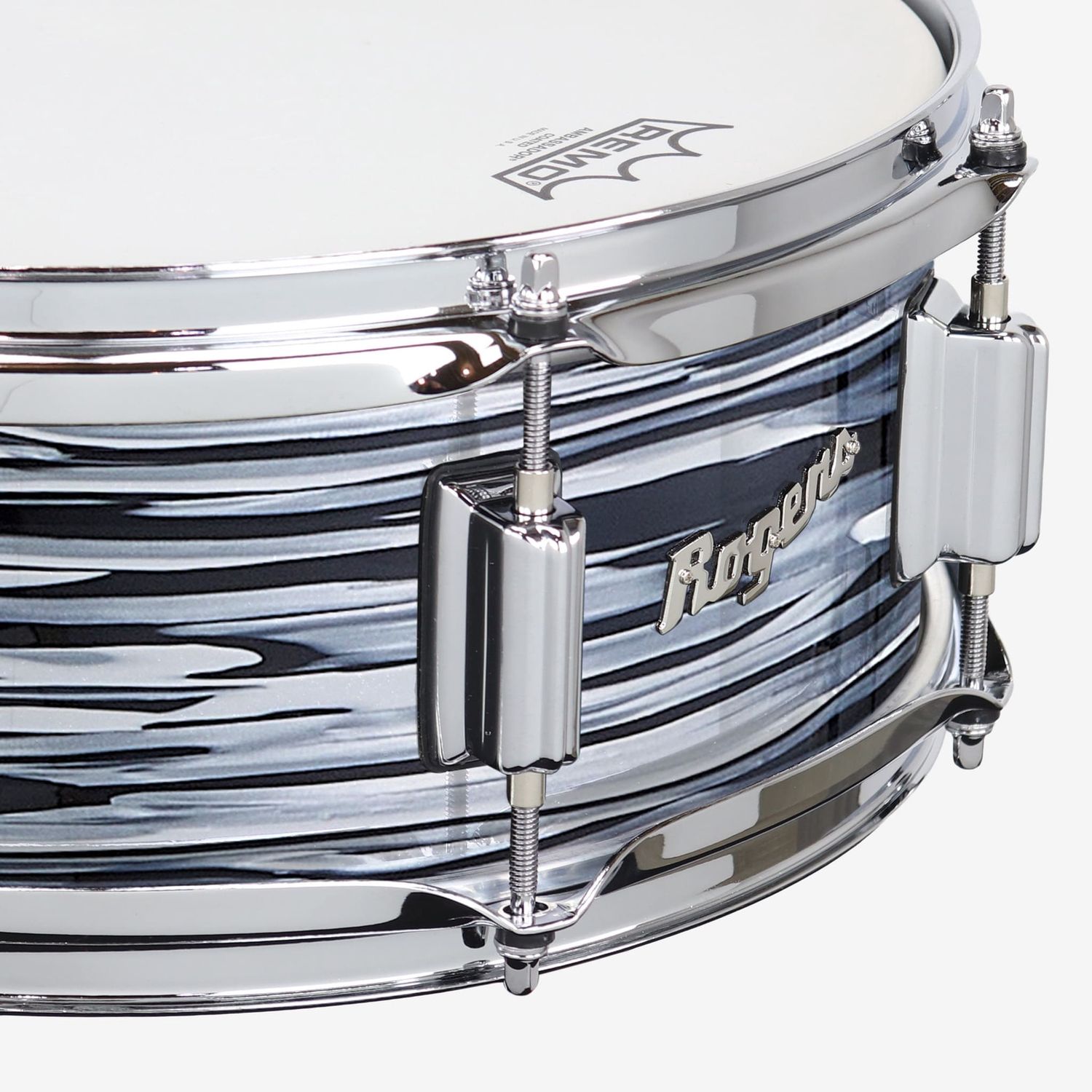 Rogers Powertone 5x14 Snare Drum in 70's Black Oyster