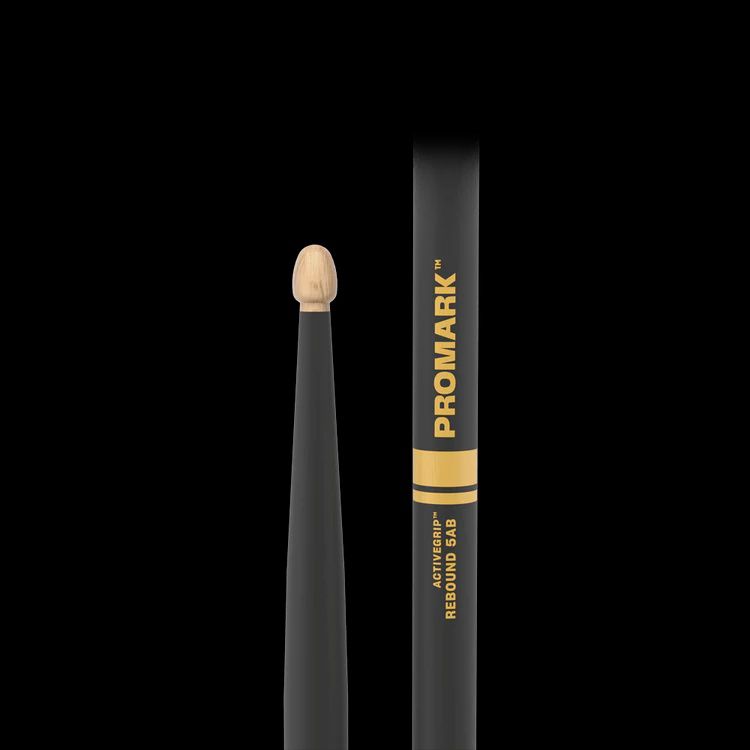 ProMark Rebound 5AB ActiveGrip Hickory Drumstick, Acorn Wood Tip