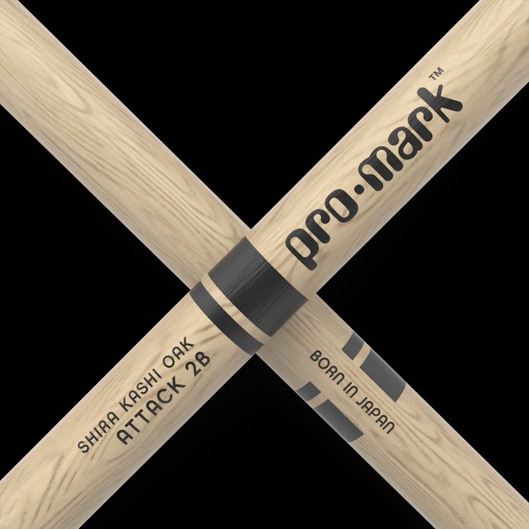 ProMark Classic Attack 2B Shira Kashi Oak Drumstick, Oval Tip