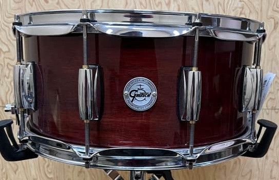 Gretsch Full Range 6.5x14 Mahogany/Maple Snare Drum, Gloss Natural
