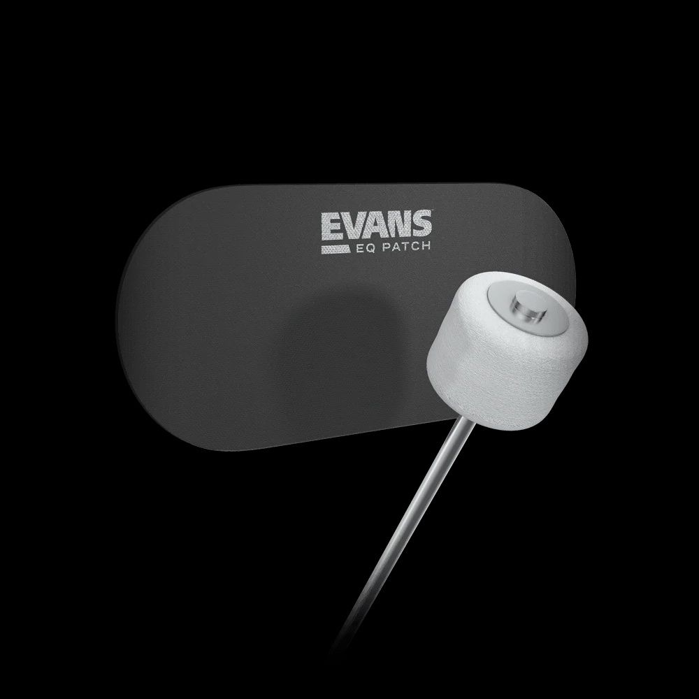 Evans EQ Double Pedal Patch, Black Nylon