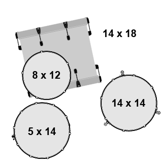 Gretsch CT1-J484 Gretsch Catalina Club 4-pc Shell Pack, Sahara Sparkle