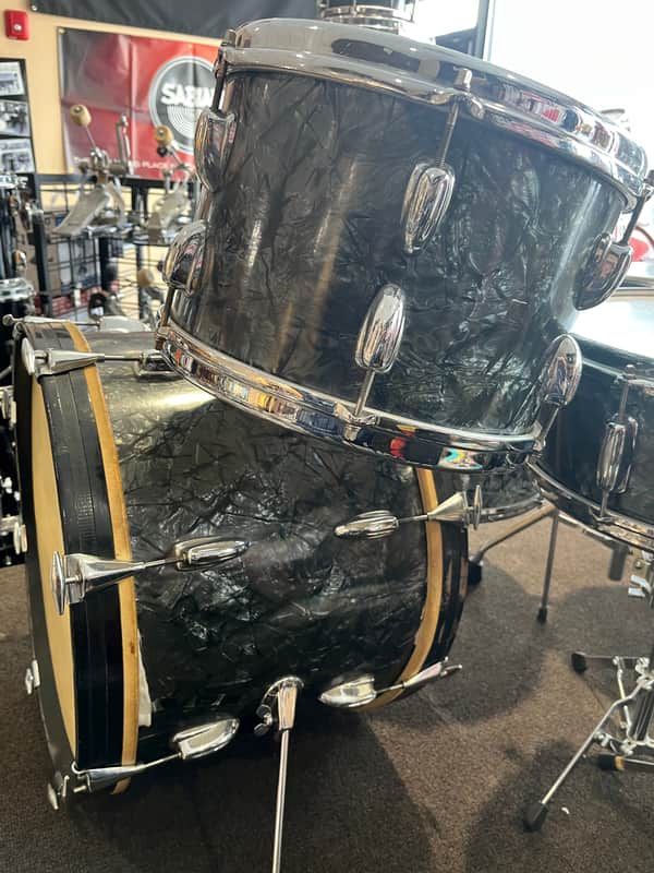 Slingerland Radio King 1958 &amp; 1966 - Black Diamond Pearl