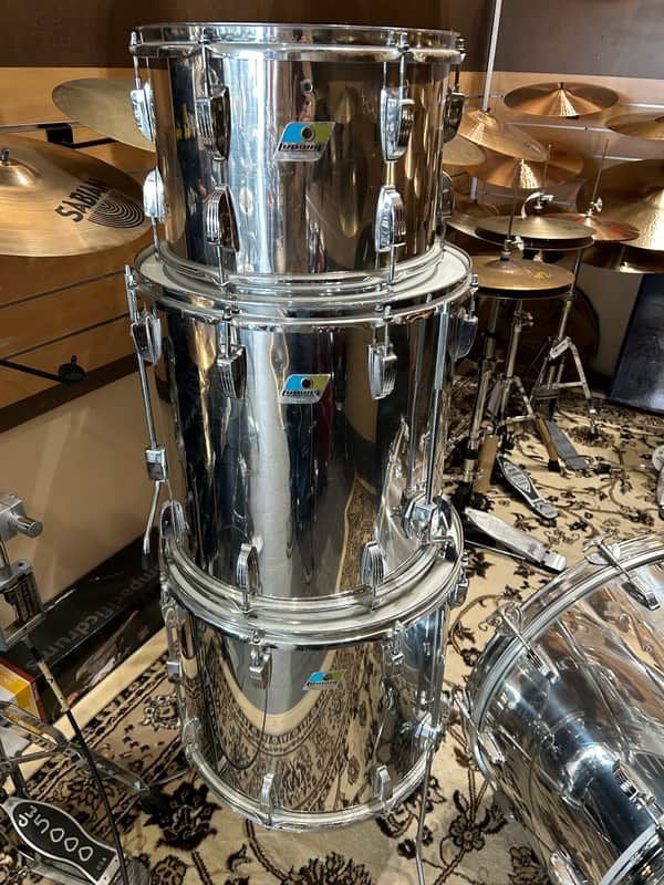 Ludwig 1970's Stainless Steel Drum set LATE 70'S - Stainless Steel