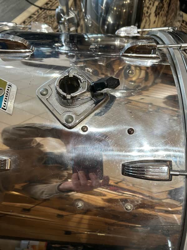 Ludwig 1970's Stainless Steel Drum set LATE 70'S - Stainless Steel