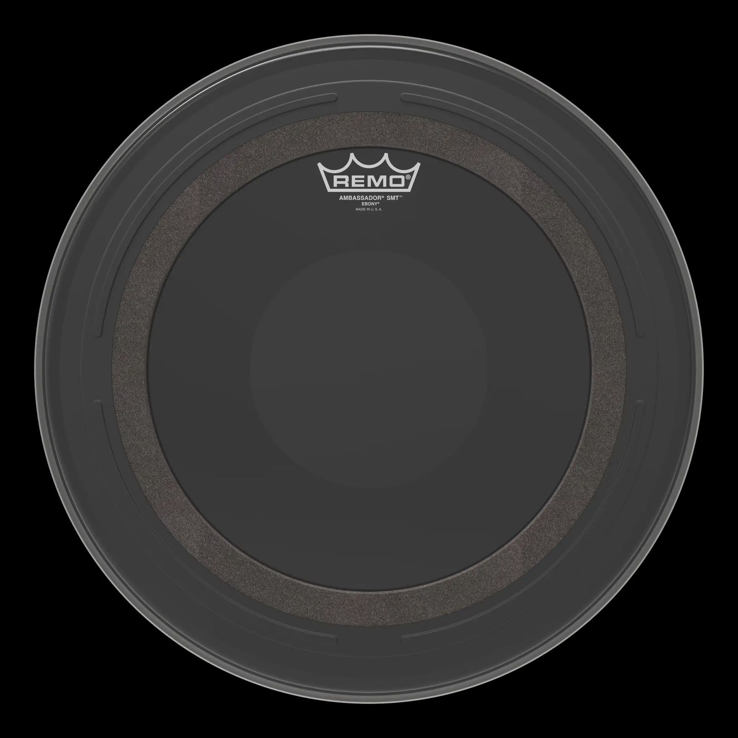 REMO Ambassador SMT Ebony Tom Drumhead, 16"