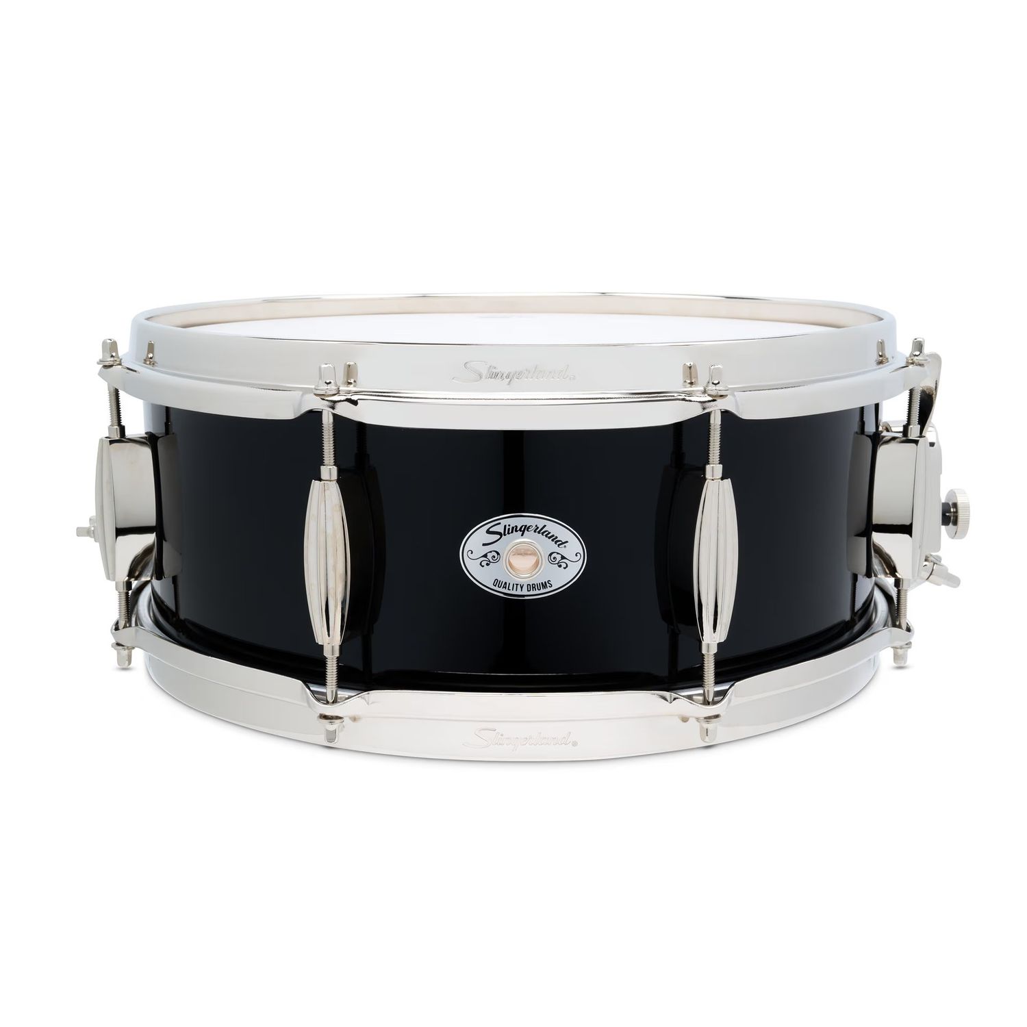 Slingerland 5.5X14 STUDIO KING SNARE, BLACK LC, NK HW