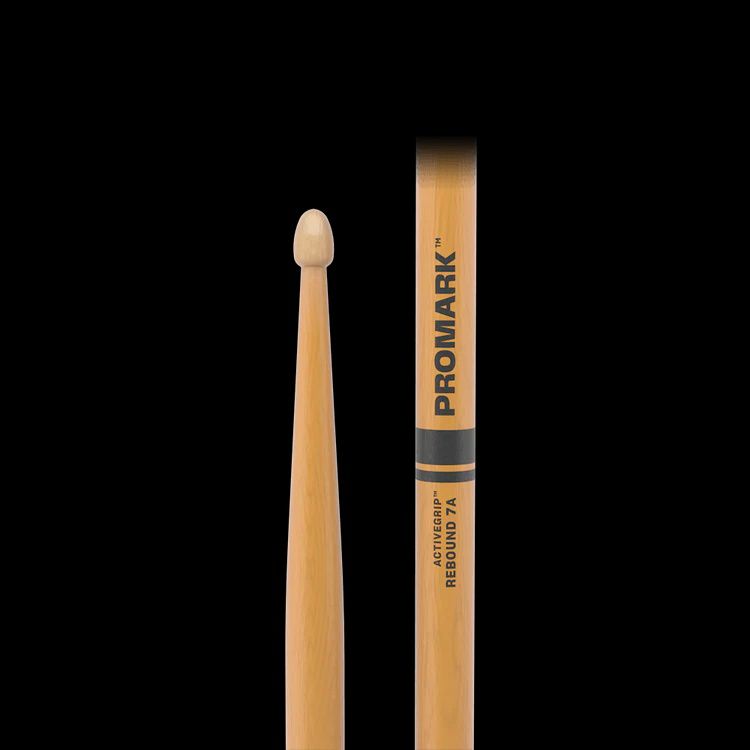 ProMark Rebound 7A ActiveGrip Clear Hickory Drumstick, Acorn Wood Tip