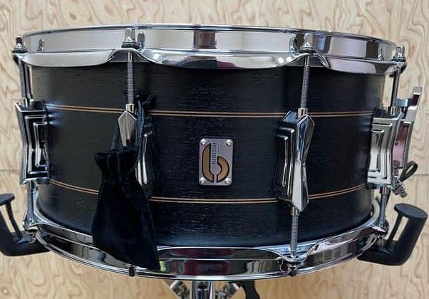 British Drum Co. Merlin Series Maple and Birch Snare. 6.5" x 14"