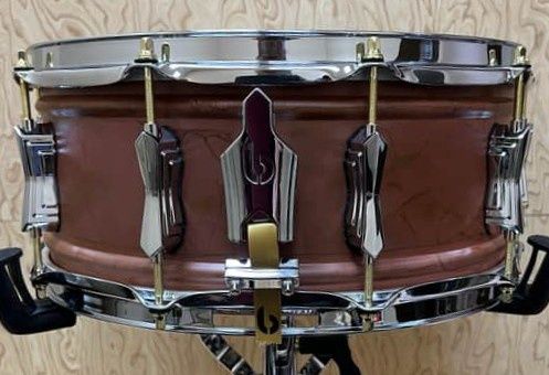 British Drum Co. Firebird Series Copper Over Brass Snare. 6" x 14"