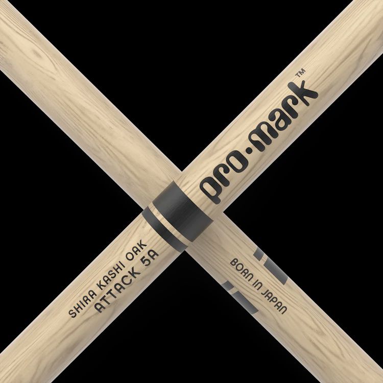 ProMark Classic Attack 5A Shira Kashi Oak Drumstick, Oval Nylon Tip