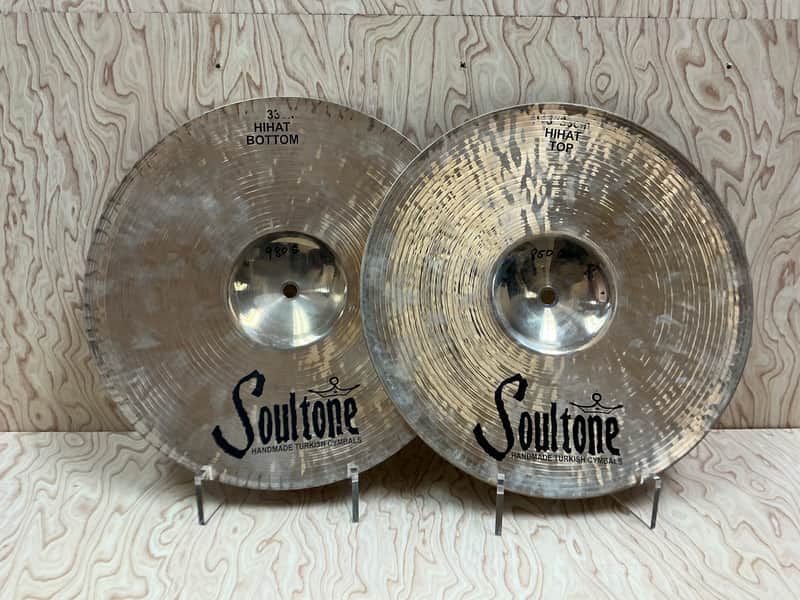 Used Soultone Custom Brilliant 13" hi hats