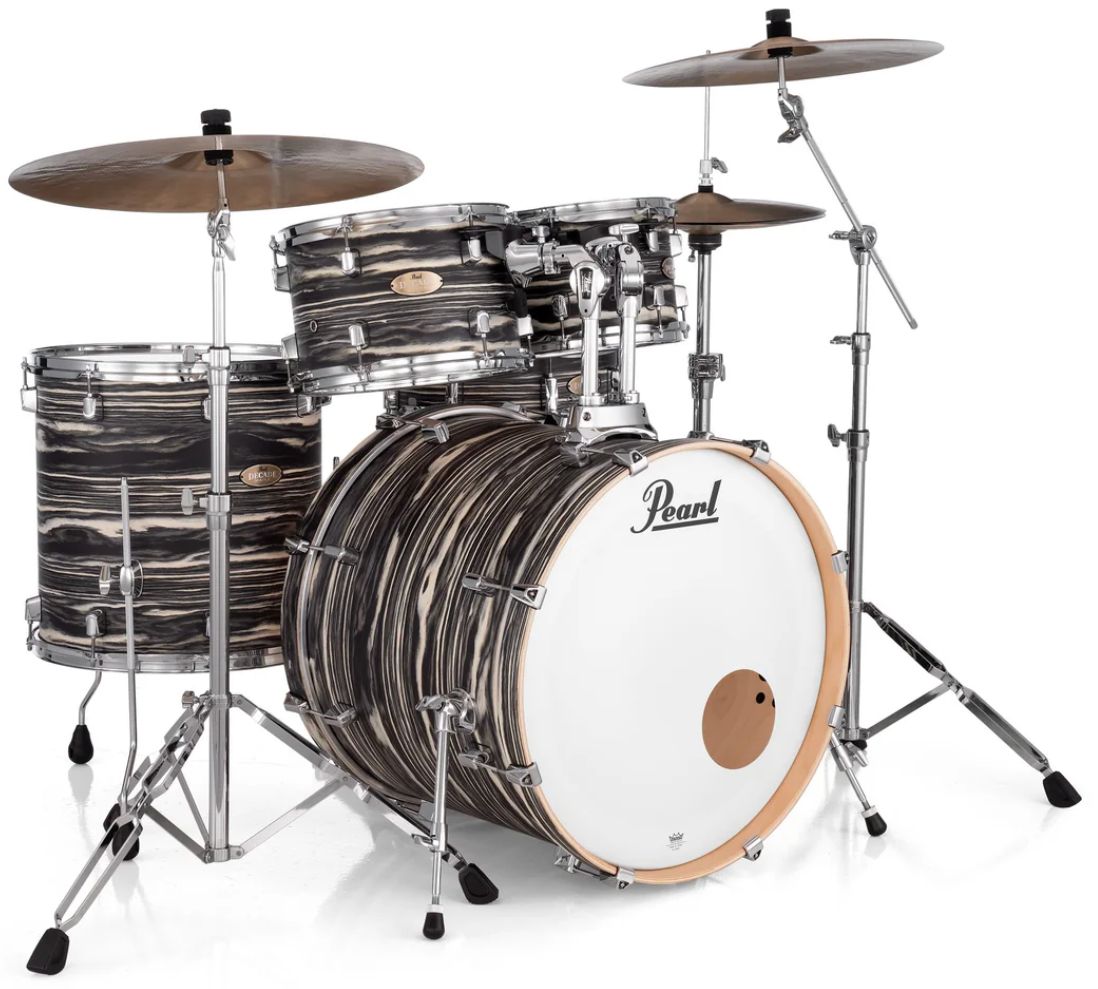 Pearl Decade Maple 5-pc kit - Black Satin Marble