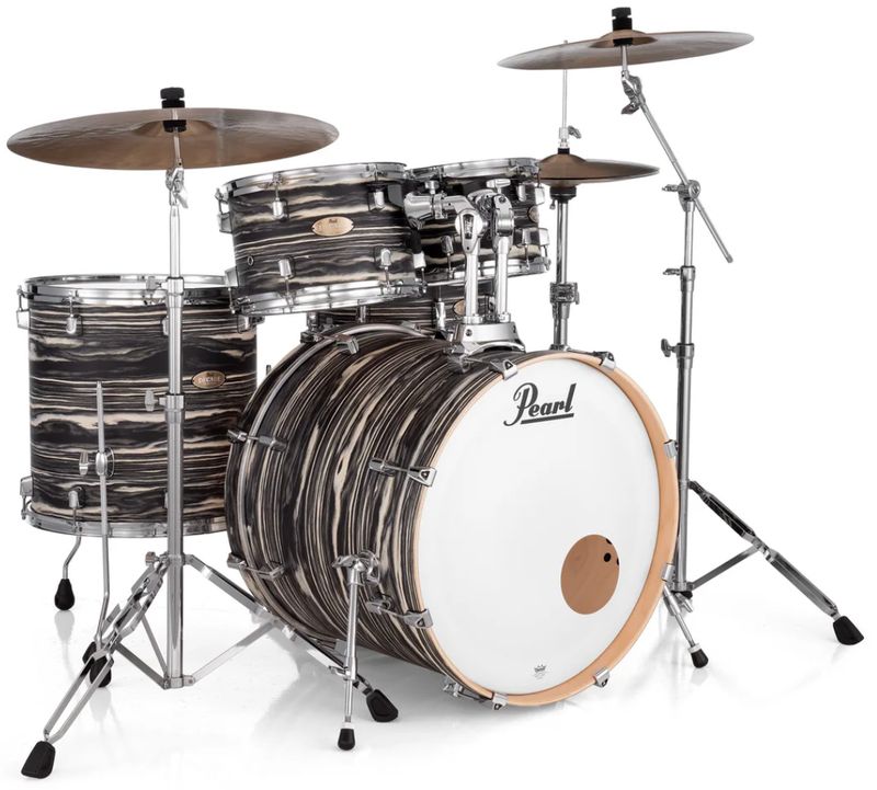 Pearl Decade Maple 5-pc kit - Black Satin Marble