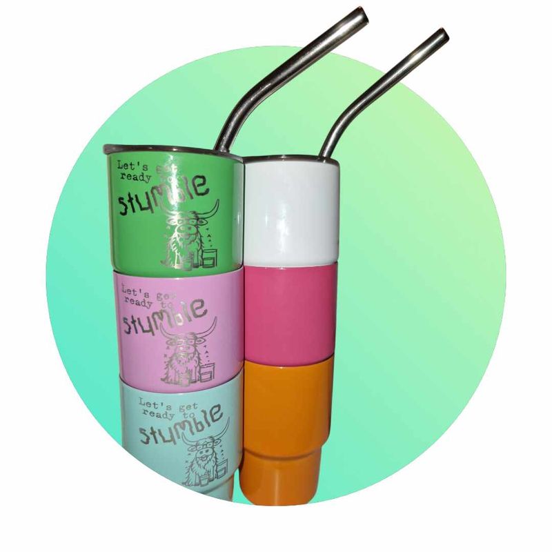 Mini tumbler "Let's get ready to stumble"
