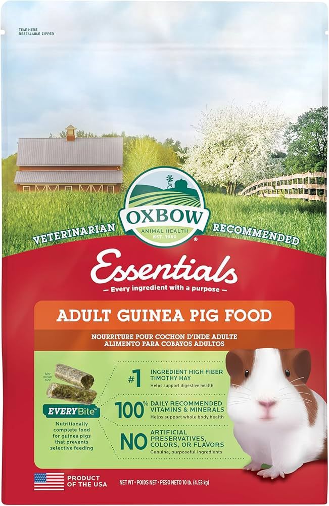 Oxbow Adult Guinea Pig Food, Size: 10lb