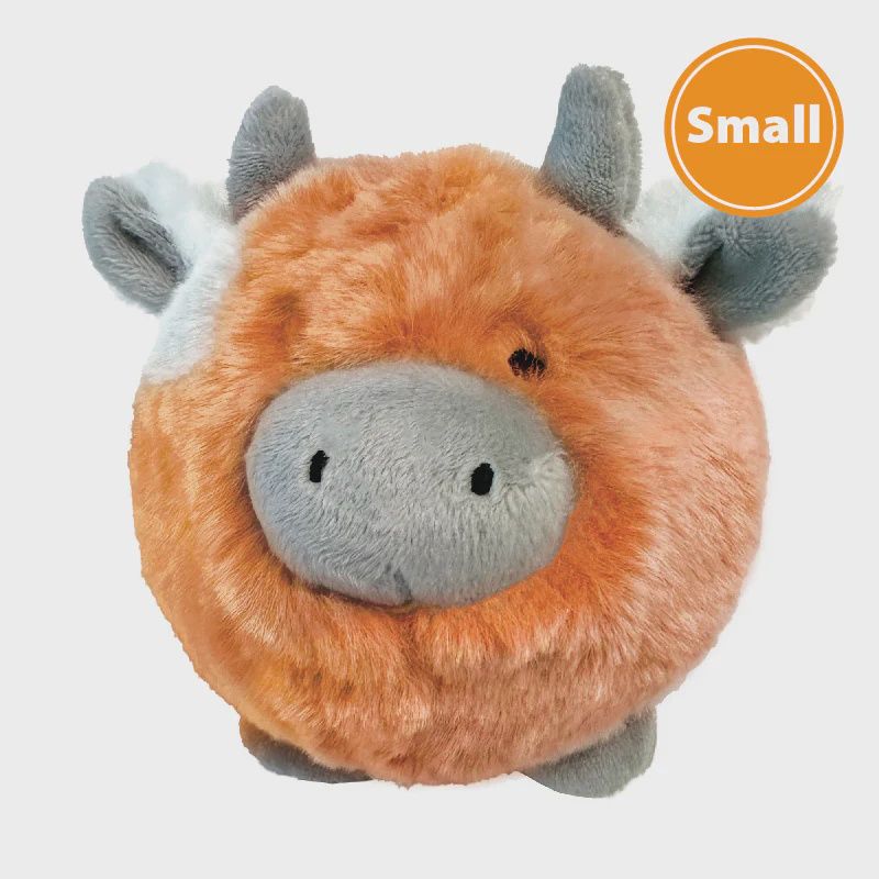 FouFou Fuzzy Wuzzy MooMoo Spiker, Size: Small (Orange)