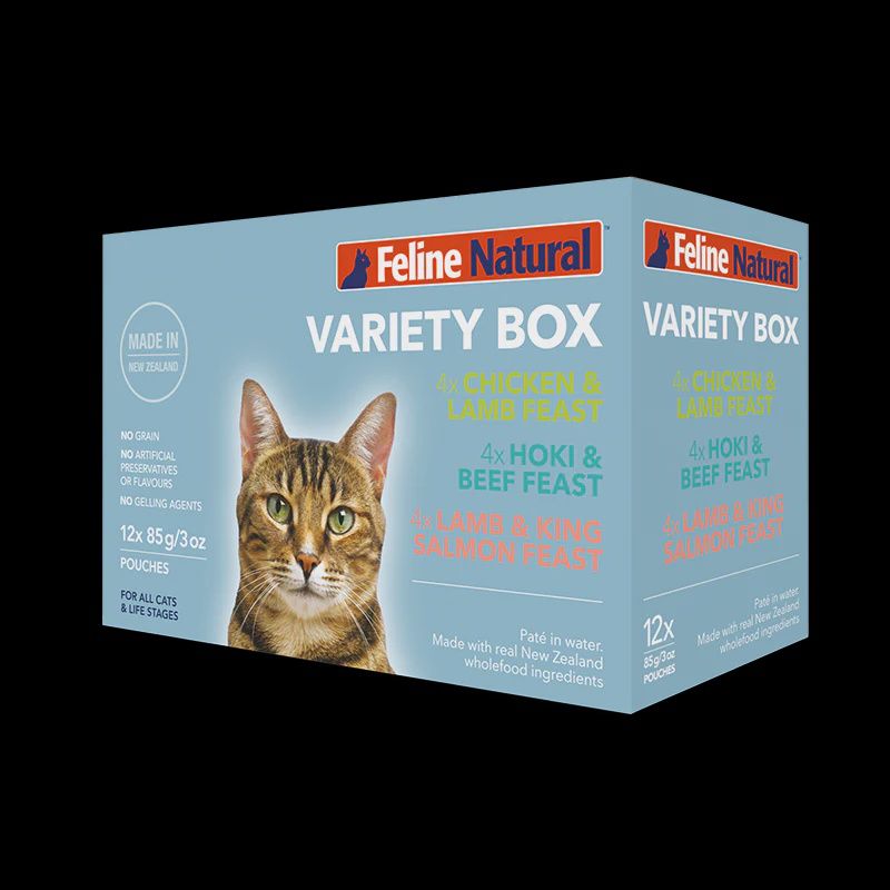 Feline Natural Pouches, Type: Variety, Size: Box