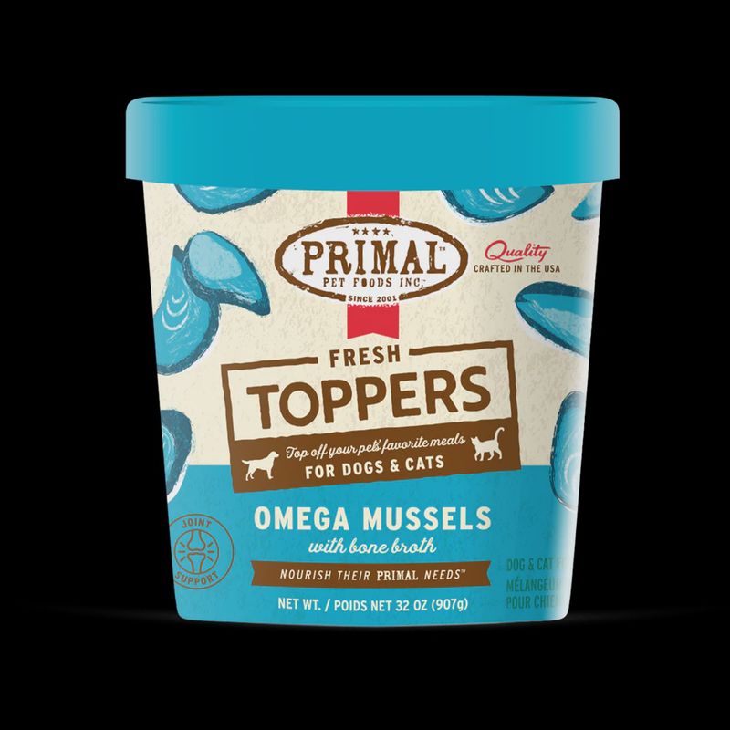 Primal Omega Mussels Topper 32oz