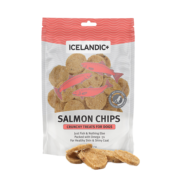 Icelandic Dog Treats - Salmon Fish Chips 2.5oz
