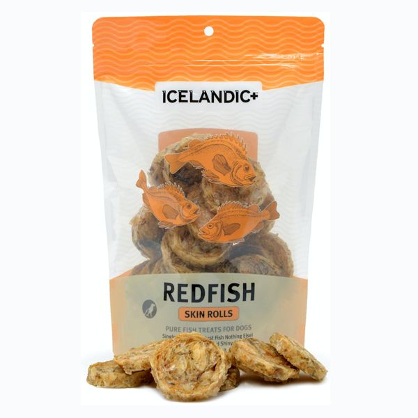 Icelandic Dog Treats - Redfish Skin Rolls 3oz