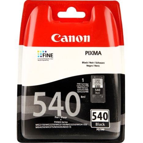 CANON  CARTUCHO INYECCION TINTA NEGRO PG-540 BLISTER