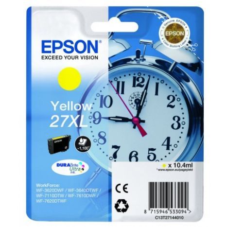 EPSON Cartucho TINTA AMARILLO 27XL 109ML WF3620/3640/7110