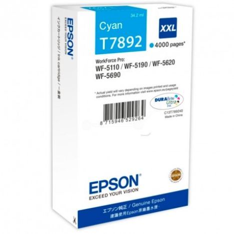 EPSON CARTUCHO CIAN XXL 4000 PAG WF-5XXX