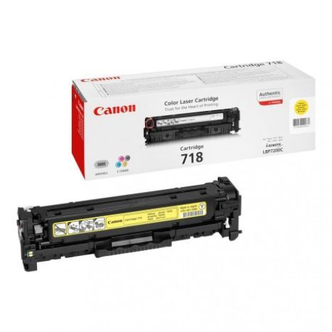 CANON TONER LASER AMARILLO 718Y 2.900 P GINAS LBP/7200CDN SE