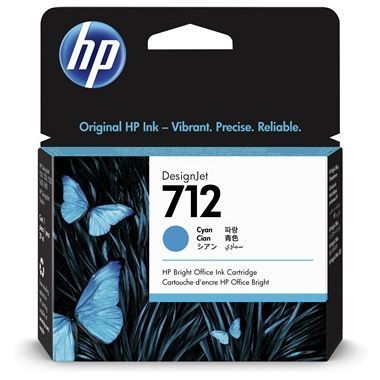 HP 712 Cyan Cartucho Tinta Original - 3ED67A