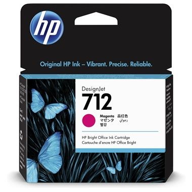 HP 712 Magenta Cartucho Tinta Original - 3ED68A