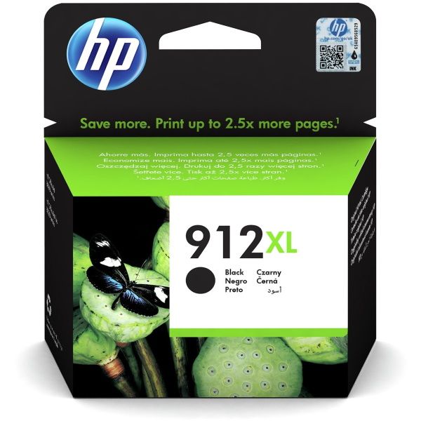 HP 912XL Negro Cartucho Tinta Original - 3YL84AE